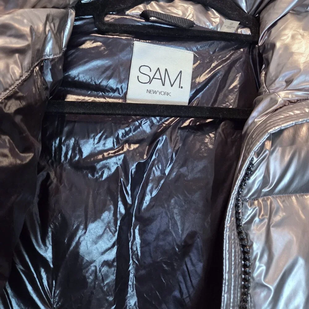 NWOT SAM Pyrite Metallic Freestyle Puffer Down Jacket Size S